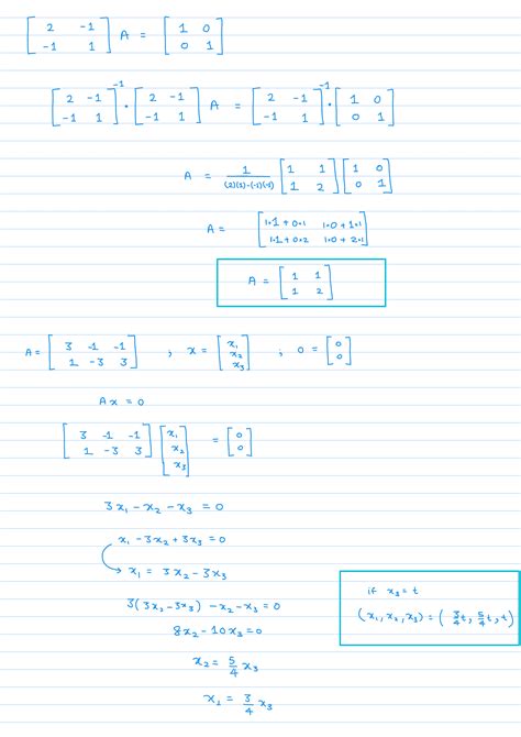 [solved] Solve The Matrix Equation Ax 0 If There Is No Solution Course Hero