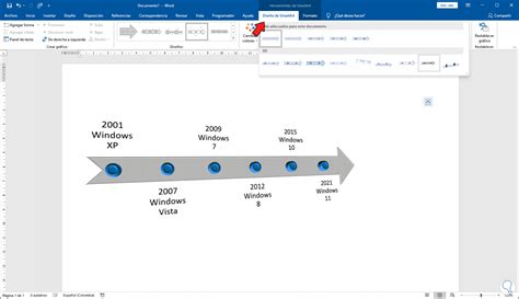 Word Como Hacer Una Linea De Tiempo En Word Timeline En Word Tutorial