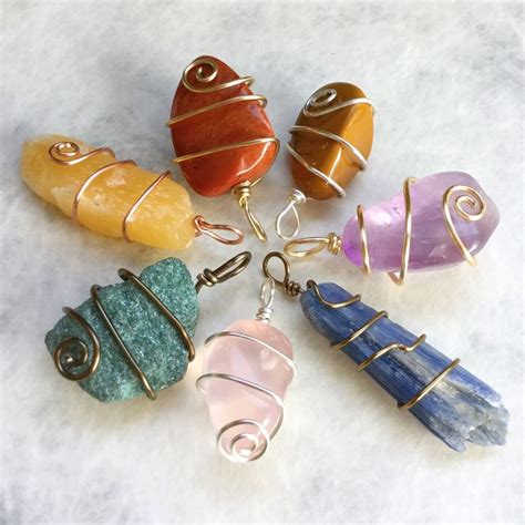 Add On Listing Wire Wrap Any Gemstone In The Shop To Wear As A Pendant Crystal Jewelry Diy