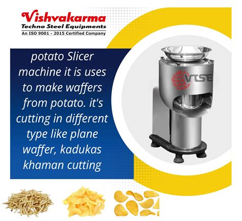 Potato Chips Wafers Cutting Machine Vishvakarma Techno Steel