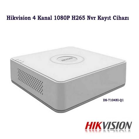 Hikvision 4 Kanal 1080P H265 Nvr Kayıt Cihazı DS 7104NI Q1