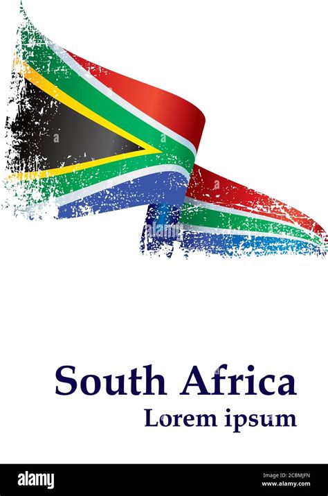 Flag of South Africa, Republic of South Africa. Template for award ...