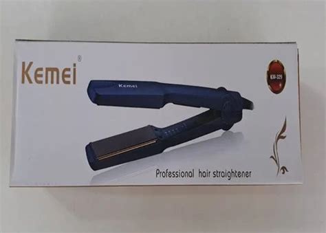 Black Kemei Km 329 Professional Hair Straightener For Household 220 V