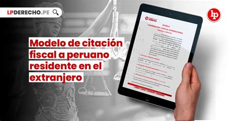 Modelo De Citación Fiscal A Peruano Residente En El Extranjero Lp