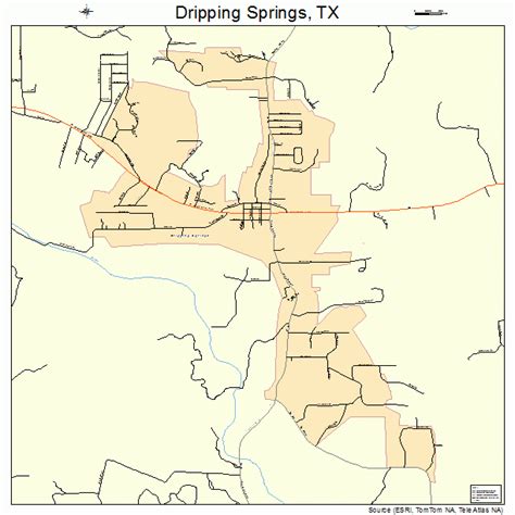 Dripping Springs Texas Map - Alaine Leonelle