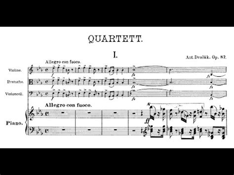 A Dvo K Piano Quartet No In E Flat Major Op Ax Stern