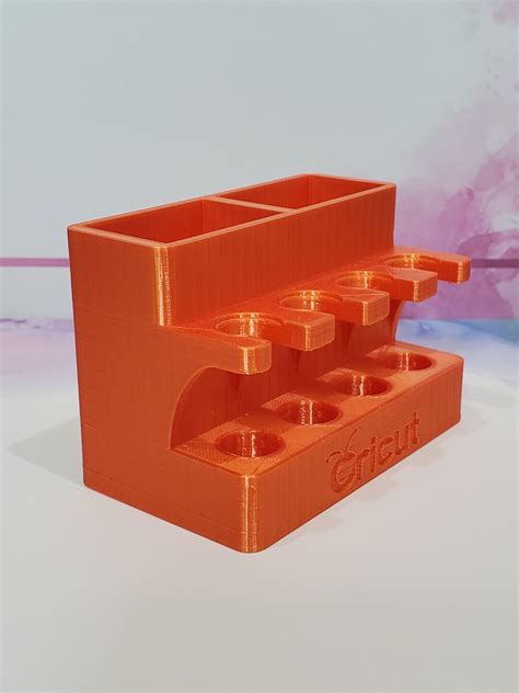 3D Printed Cricut Cutting Machine Tool Holder Glossy Orange Etsy