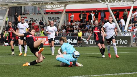 Rückschlag im Champions League Rennen Eintracht Fußballerinnen