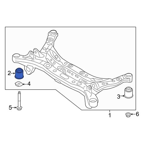 Kia OE 55450G8000 Front Suspension Crossmember Insulator