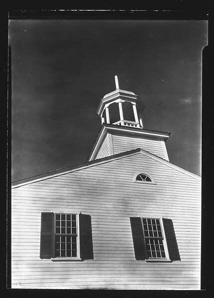 Walker Evans Detail Of Church Façade With Octagonal Belltower