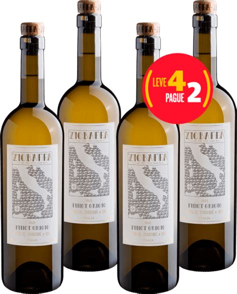 Kit Leve 4 E Pague 2 Pinot Grigio Para Degustar No Fim De Semana Drinko