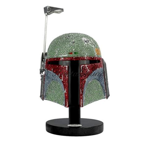 Swarovski Crystal Special Crystal Myriad Star Wars Boba Fett Helmet L E