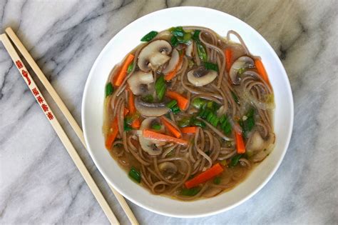 Taste And See Mushroom Soba Miso Soup