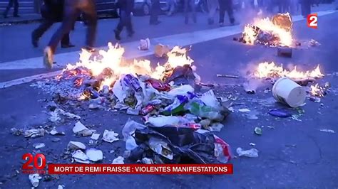 VIDEO Mort de Rémi Fraisse violentes manifestations Vidéo Dailymotion