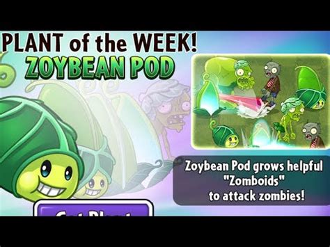 Plants Vs Zombies 2 Premium Plant Quest Zoybean Pod 2022 YouTube