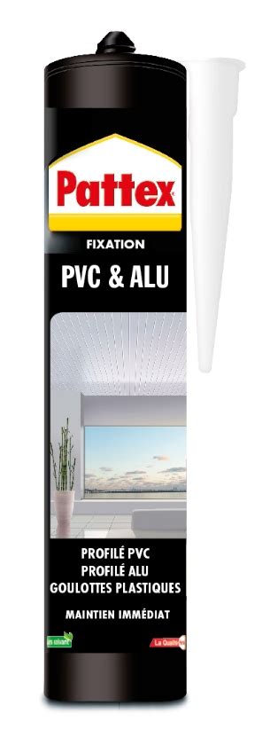 Mastic Fixation Rationnelle PVC Alu 450gr PATTEX