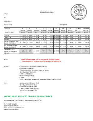 Fillable Online STORE FRONT ORDER FORMS 2022 Xlsx Fax Email Print