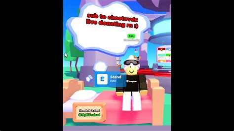 Chilling On Pls Donate Giving Robux Too 100 Robux Giveaway Announcement Youtube