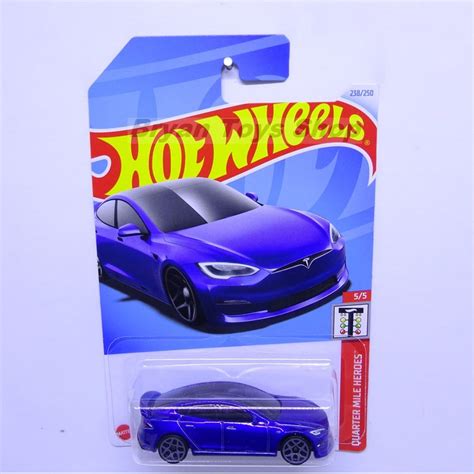 Jual Hot Wheels Tesla Model S Plaid Biru Shopee Indonesia