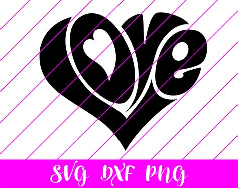 Love Heart Letters Svg Valentines Svg Valentines Day Cursive Etsy