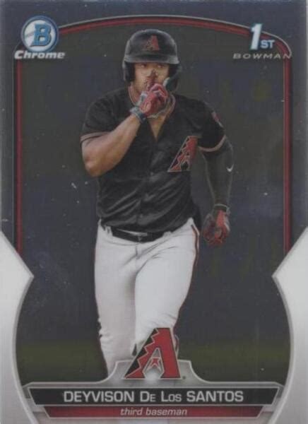 Bowman Chrome Prospects Bcp Deyvison De Los Santos Rc For