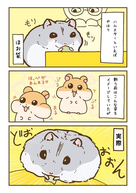 ハムスターLINEスタンプをゴールデンとジャンガリアンの2種作っています 遊ハちハムスター飼いの漫画