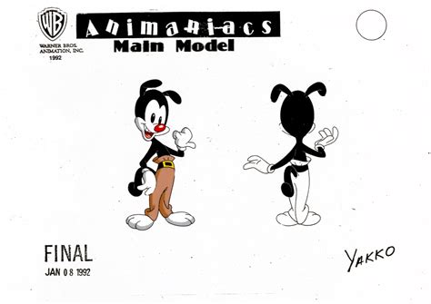 Animaniacs 1993 1998 Part 1 Model Sheets Character Models