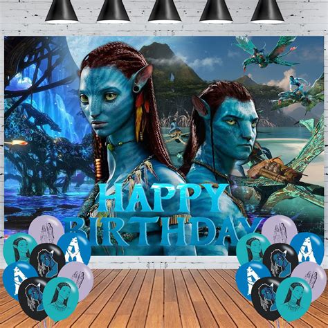 Buy Avatar 2 Happy Birthday Backdrop Cartoon Avatar 2 Banner for Avatar ...