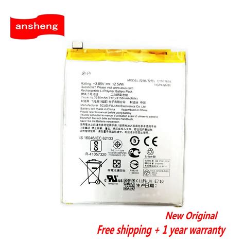 Original Mah Bateria Para Asus Zenfone C P Z Kd Ze Kl