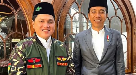 Capres Butuh Erick Thohir Untuk Tarik Suara Pendukung Presiden Jokowi