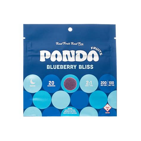 Panda Fruits Blueberry Bliss Mg Cbd Mg Thc Nuthera