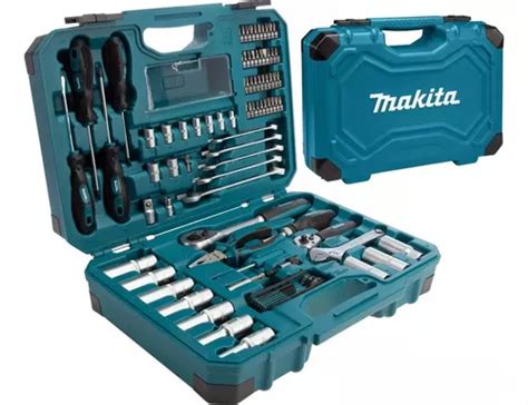 Juego Herramientas Makita Tubos Llaves Puntas 87 Pzs E 08458