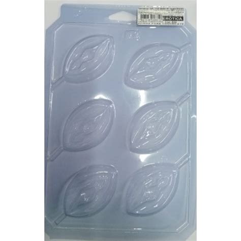 Forma Pirulito de Chocolate Erótica Vagina c Anelli Embalagens Felix Fantasias