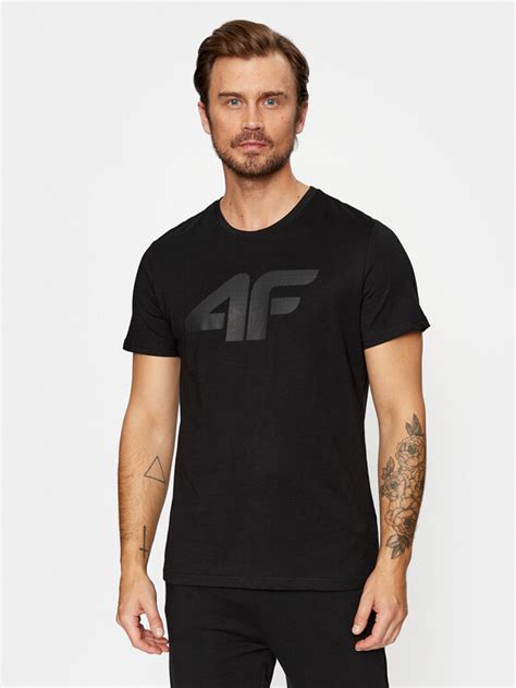 F T Shirt Faw Ttshm Czarny Regular Fit Modivo Pl