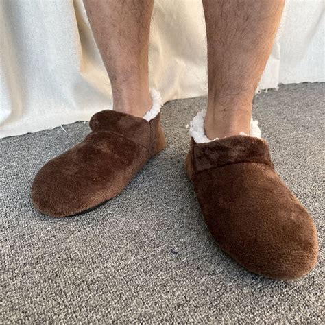 Мужская зимняя обувь для дома Нескользящая рукоятка мужские мягкие ...