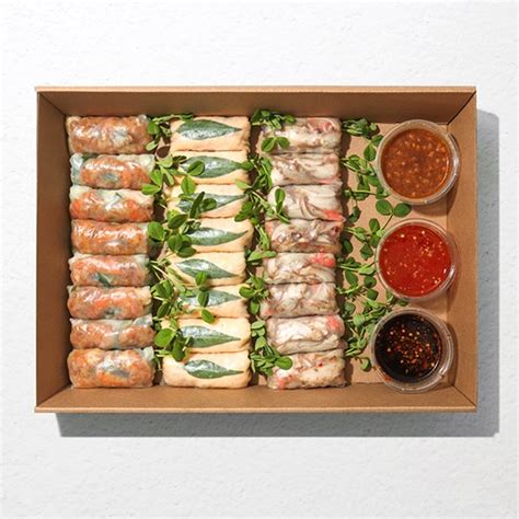 Combination Rice Paper Roll Platter