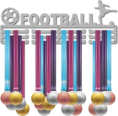 CREATCABIN Soccer Medal Holder Sport Football Player Medals Display