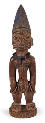 Yoruba Nigeria A Single Male Twin Figure Known As Ibeji With A