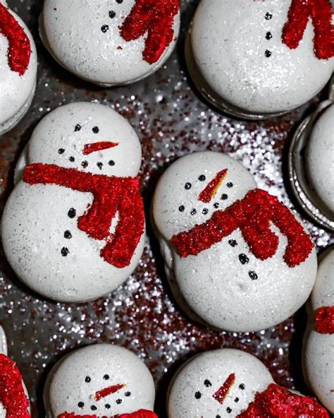 Snowman Macarons By Bakingguilty