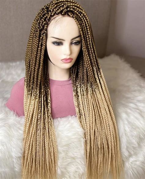 Wig Type: 13×4 Lace Frontal box Braided Wig, Box Braided wig, Box ...