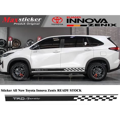 Jual Sticker Toyota All New Innova Zenix Motif Catur New Cutting