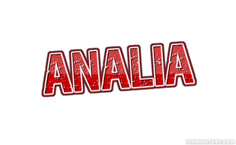 Analia Logo | Free Name Design Tool from Flaming Text