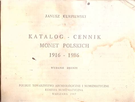 Katalog Cennik Monet Polskich Ksi Ka Allegro