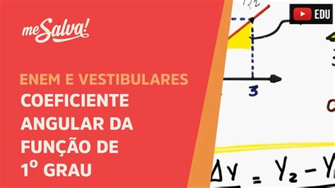 Funções Coeficiente Angular Da Função De 1º Grau Me Salva Youtube