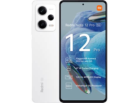 XIAOMI Redmi Note 12 Pro 5G 128 GB Polar White bei MediaMarkt