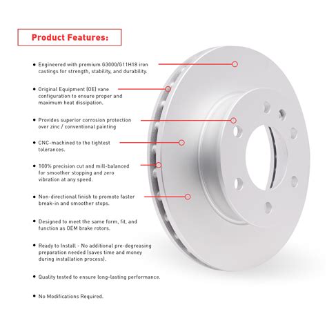 Dynamic Friction Company Front Geospec Brake Rotors Kit 4000