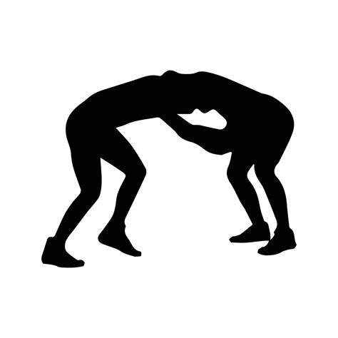 Wrestling silhouette Art 7193818 Vector Art at Vecteezy