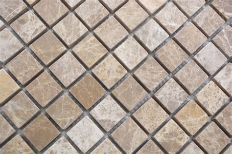 Mosaik Fliese Marmor Naturstein Beige Braun Mix Marble Spritzschutz Fl