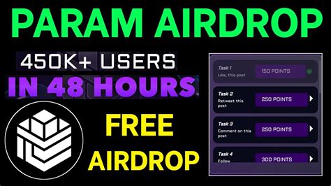 Param Labs Big Airdrop Today 450k User In 48 Hour Param Labs