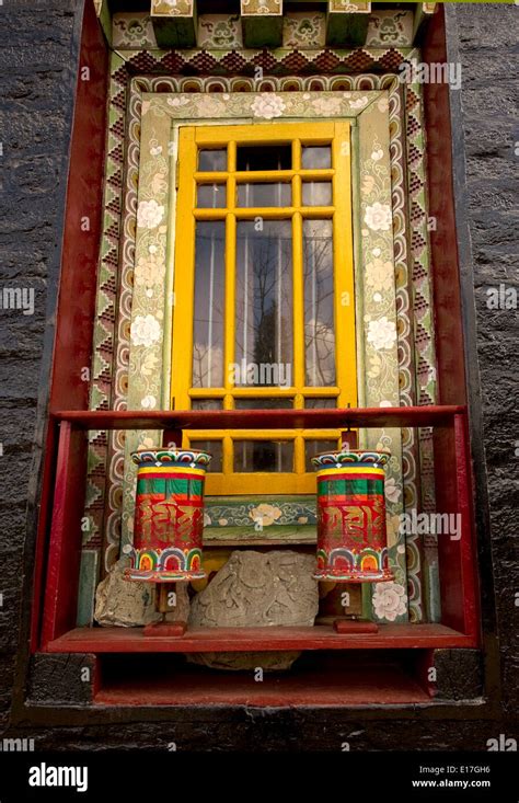 Art in Buddhist Monastery architecture in Sikkim, India - hand crafted ...